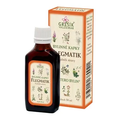 Valdemar Grešík - Natura s.r.o. Flegmatik kapky 50 ml GREŠÍK-Z-35% líh, Devatero bylin kapky