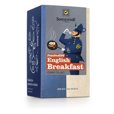 Sonnentor Povzbudivý English Breakfast černý čaj -porc. dvoukomorový, 32,4 g