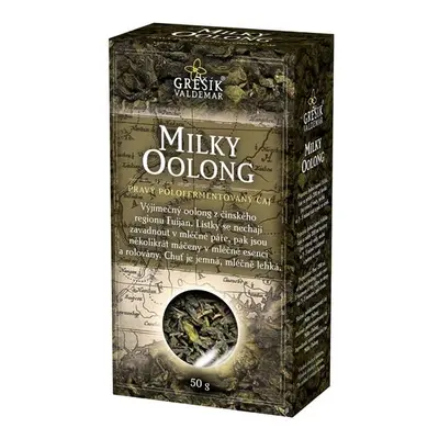 Valdemar Grešík - Natura s.r.o. Milky Oolong poloz.č. 50 g krab. GREŠÍK Čaje 4 světadílů