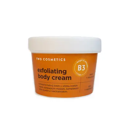 Twocosmetics Tělový krém EXFOLIATING BODY CREAM s AHA kyselinami a niacinamidem, 200ml