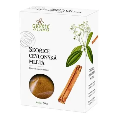 Valdemar Grešík - Natura s.r.o. Skořice ceylonská mletá 50 g GREŠÍK Dobré koření