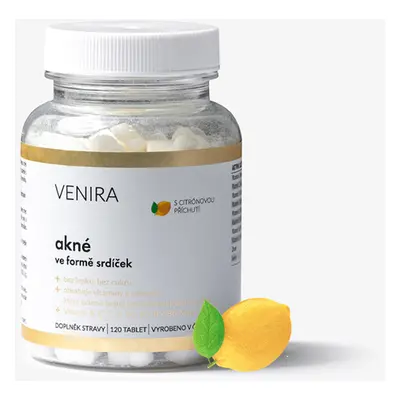 VENIRA srdíčka proti akné, citron, 120 srdíček