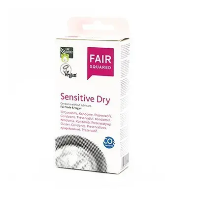 Fair Squared Kondom Sensitive Dry - veganské a fair trade, 10 ks