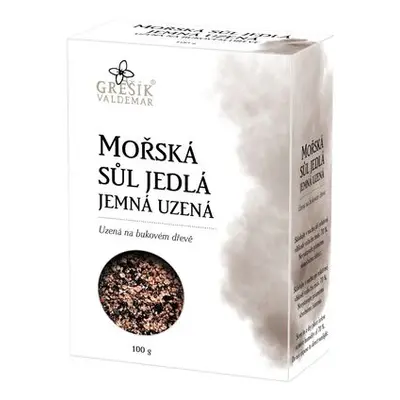 Valdemar Grešík - Natura s.r.o. Sůl Mořská jedlá jemná uzená 100 g GREŠÍK