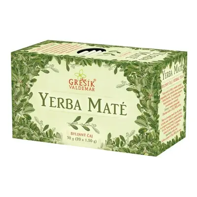 Valdemar Grešík - Natura s.r.o. Yerba Maté 20 n.s. přebal GREŠÍK