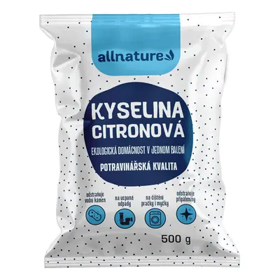 Allnature Kyselina citronová, 500 g