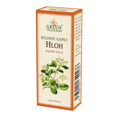 Valdemar Grešík - Natura s.r.o. Hloh kapky 50 ml GREŠÍK-Z-35% líh, Bylinné kapky