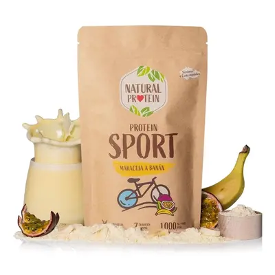 Natural Protein Sport- marakuja a banán, 350g