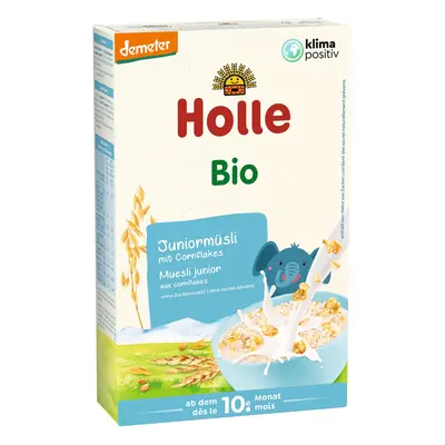 Holle Bio Junior müsli vícezrnné s kukuřičnými lupínky pro děti od 10. měsíce, 250 g