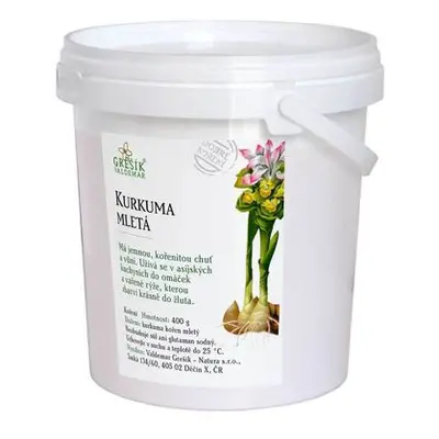 Valdemar Grešík - Natura s.r.o. Kurkuma mletá 400 g KBELÍČEK GREŠÍK Dobré koření