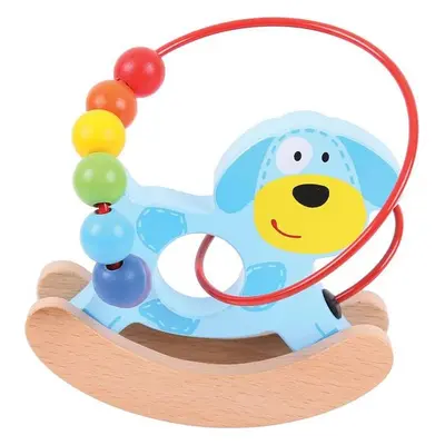 Bigjigs Toys Bigjigs Baby Motorický labyrint houpačka pejsek