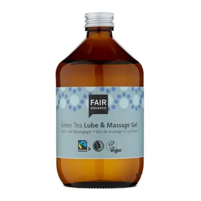 Fair Squared Lubrikační a masážní gel se zeleným čajem- veganský a fair trade, 500 ml