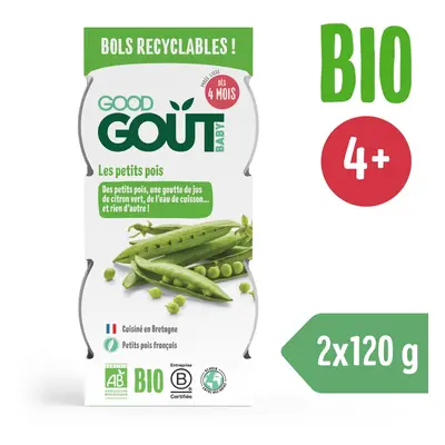 Good Gout BIO Hráškové pyré (2x120 g)