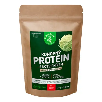 Zelená Země Konopný protein s kotvičníkem 500 g