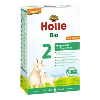 Holle Bio Pokračovací kozí kojenecké mléko 2 pro děti od 6. měsíce, 400 g