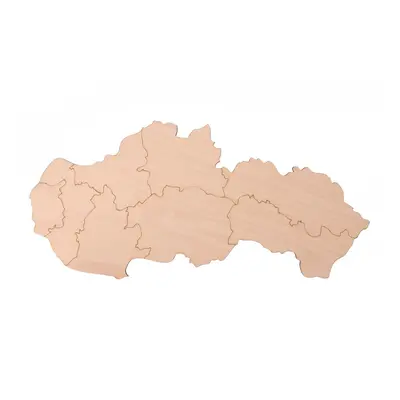 ČistéDřevo Dřevěná mapa Slovenska