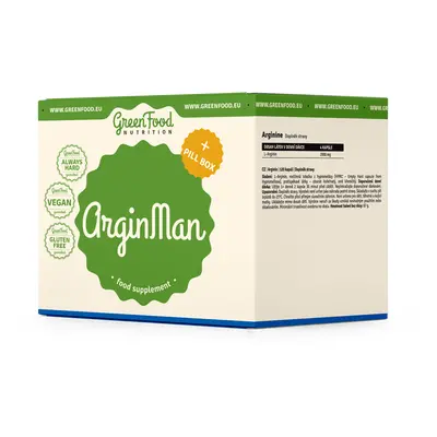 GreenFood Nutrition ArginMan + Pillbox