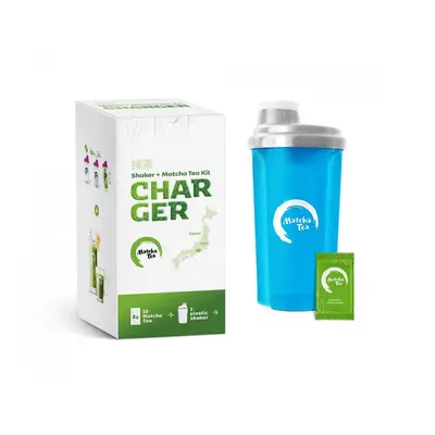 Bio Matcha Tea Charger sada- modrá