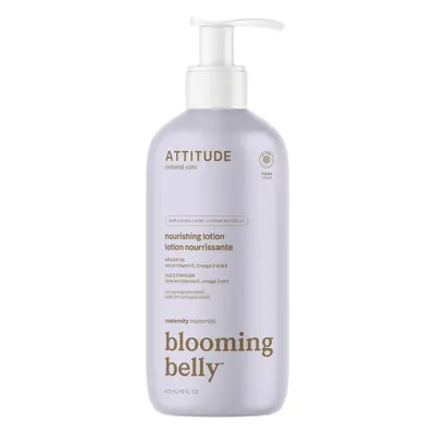 Přírodní vyživující tělové mléko ATTITUDE Blooming Belly nejen pro těhotné s arganem 473 ml