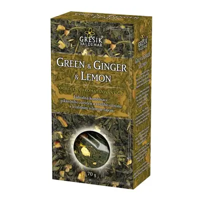 Valdemar Grešík - Natura s.r.o. Green & Ginger & Lemon z.č. 70 g krab. GREŠÍK Čaje 4 světadílů