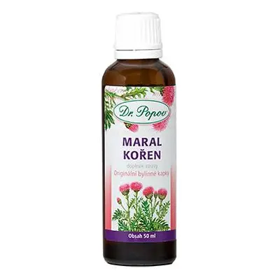 Maral kořen, originální bylinné kapky, 50 ml Dr. Popov