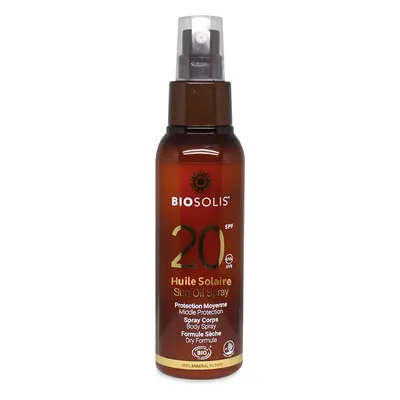 BIOSOLIS Hydratační a sublimační opalovací olej SPF20, 100 ml