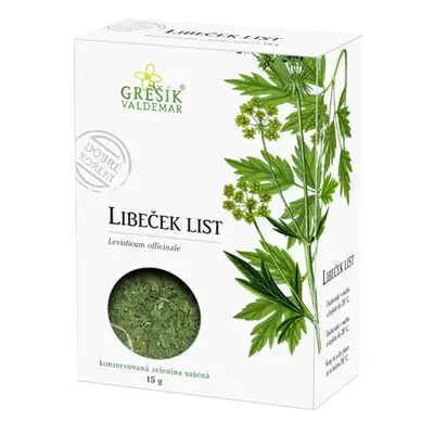 Valdemar Grešík - Natura s.r.o. Libeček list 15 g GREŠÍK Dobré koření