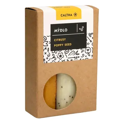 CALTHA Tuhé mýdlo CITRUSY a POPPY SEED 100 g