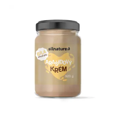 Allnature Arašídový krém s bílou čokoládou, 920 g