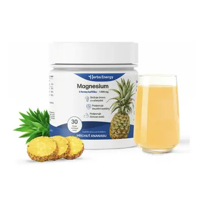 Herbs Energy Magnesium 1200 mg - 3 formy hořčíku Ananas, 30 dávek