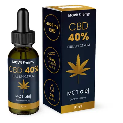 MOVit Energy MOVit CBD 40% Full Spectrum MCT olej 10ml