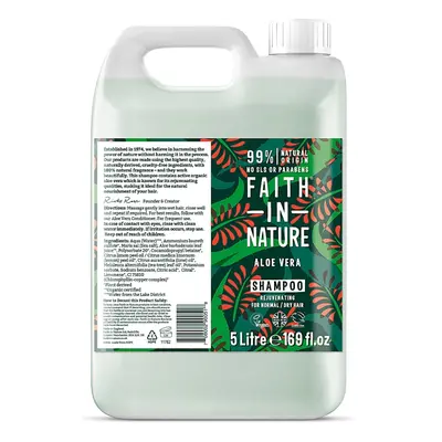 Kanystr 5 litrů Faith in Nature přírodní šampon s Aloe Vera