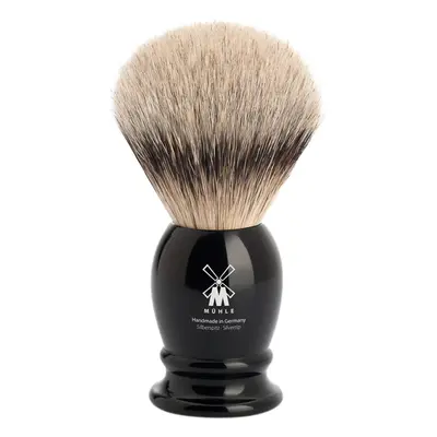 Mühle Střední štětka na holení Classic z jezevčích štětin (silvertip badger, černá pryskyřice), 