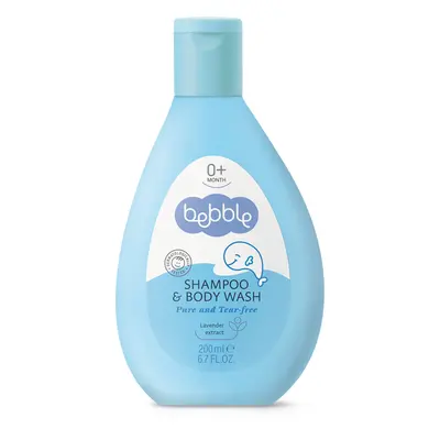 Bebble Dětský šampon a mycí gel s levandulí Bebble, 200 ml