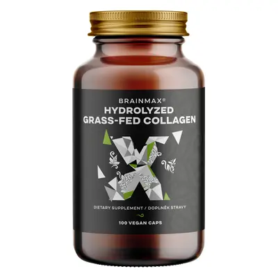 BrainMax Hydrolyzovaný GrassFed Collagen 600 mg, 100 kapslí