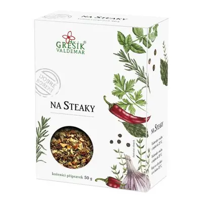 Valdemar Grešík - Natura s.r.o. Na steaky 50 g GREŠÍK Dobré koření