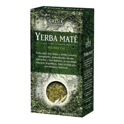 Valdemar Grešík - Natura s.r.o. Yerba maté 70 g krab. GREŠÍK Čaje 4 světadílů