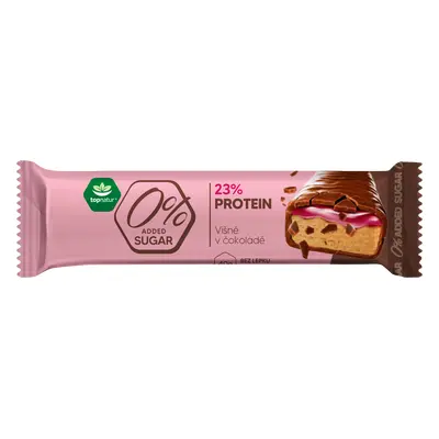 Topnatur 0% SUGAR protein tyčinka Višně v čokoládě, 40 g