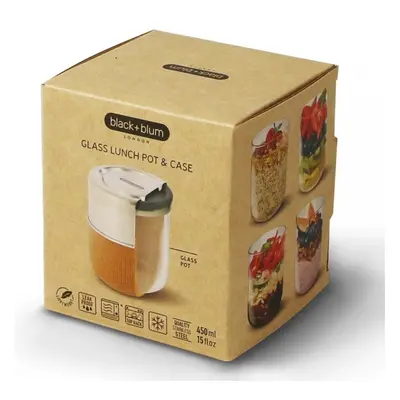 Black+blum Skleněný box na oběd, 450 ml Barevný: Almond