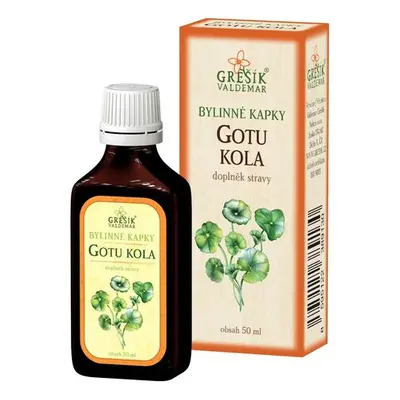 GREŠÍK Gotu kola bylinné kapky, 50 ml