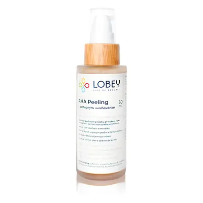 LOBEY AHA Peeling s postupným uvolňováním 50 ml