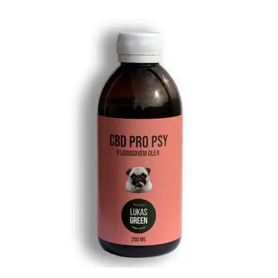 Lukas Green CBD pro psy v lososovém oleji, 250 ml