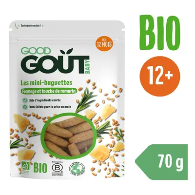 Good Gout BIO Mini bagetky s rozmarýnem a sýrem (70 g)