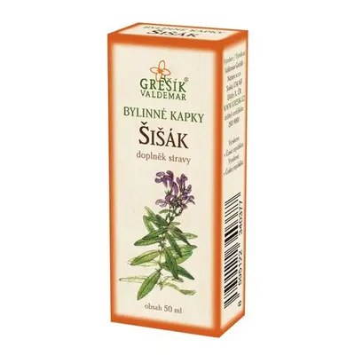 Valdemar Grešík - Natura s.r.o. Šišák kapky 50 ml GREŠÍK-Z-40% líh, Bylinné kapky