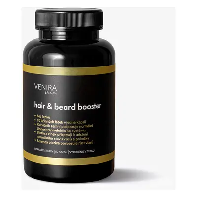 VENIRA hair & beard booster pro muže, 80 kapslí