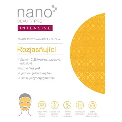 Nano BEAUTY PRO Rozjasňující pleťová maska INTENSIVE