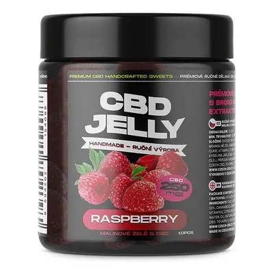 CZECHCBD CBD Jelly 250 mg - malina, 10 ks