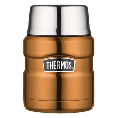 THERMOS Termoska na jídlo se skládací lžící a šálkem - měděná 0,47