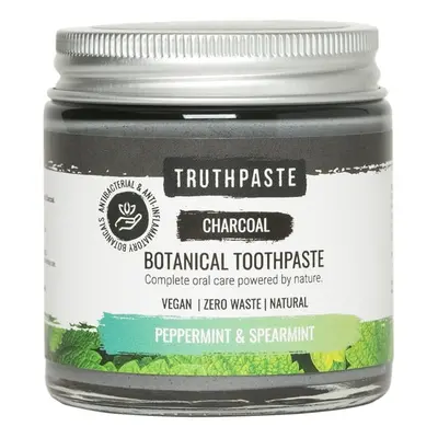 Truthpaste Charcoal přírodní minerální zubní pasta s aktivním uhlím máta 100 ml