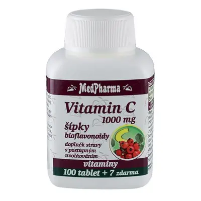 MedPharma Vitamin C 1000 mg s šípky, prodloužený účinek - 107 tablet